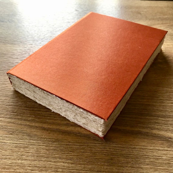 A4, A5 Artist Watercolour Sketchbook | 30  Cold Pressed Pages | Khadi 100% Cotton Rag | Fine Art Journal Copper Satin Cloth Book Cover