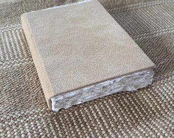 A4, A5 Artist Watercolour Sketchbook, Khadi 100% Cotton Rag, 320gsm, 210gsm, Fine Art Travelers Notebook, Earth  Tone, Faux Suede  Journal.