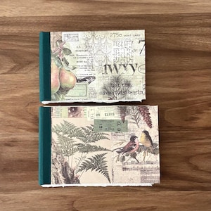 Small Landscape Watercolour Sketchbooks, Khadi 100% Cotton Rag, 210gsm Cold Pressed, Handmade Vintage Print, Artist Traveler’s Notebooks.