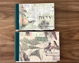Small Landscape Watercolour Sketchbooks, Khadi 100% Cotton Rag, 210gsm Cold Pressed, Handmade Vintage Print, Artist Traveler’s Notebooks.