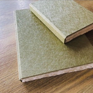 Cuaderno de bocetos de acuarela para artistas, tamaño A4, A5, A6, 30 páginas en khadi, 100 % algodón, 150 g/m², 210 g/m², 320 g/m², hecho a mano, bellas artes, diario de viaje, arte en técnica mixta