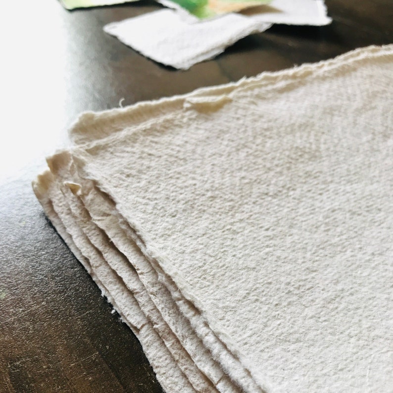 Deckleedge Handmade Cotton Rag Watercolor Paper Artist Grade Etsy