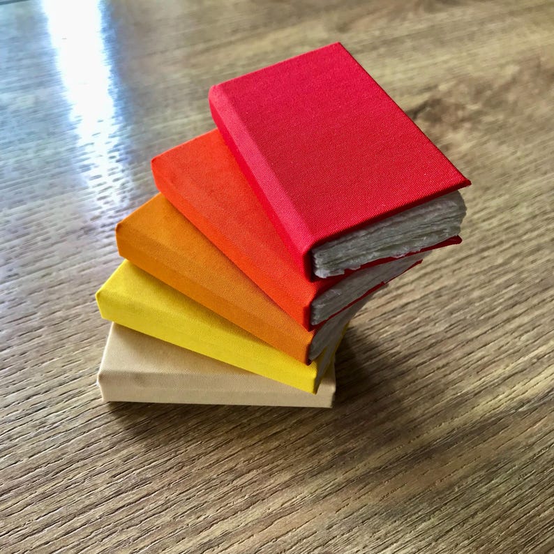 A4, A5 Artist Watercolour Sketchbook, 30 Cold Pressed Pages, 320gsm, 210gsm, Khadi 100% Cotton Rag, Handmade, Earth Tones, Matte Satin Books image 4