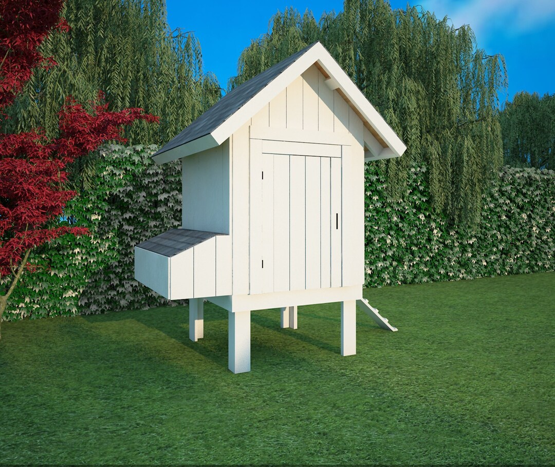 Chicken Coop Plans, 4X4 Coop Plans, Chicken Coop PDF, Diy Chicken Coop