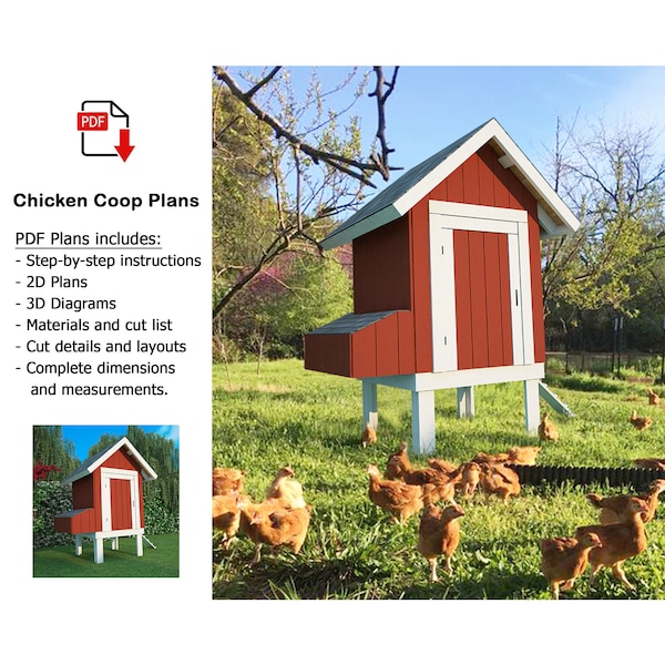 Chicken coop plans, PDF Download
