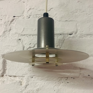LYFA Type 4020 / Vintage grey hanging lamp / Pendant lamp / Danish design / Denmark 1970s