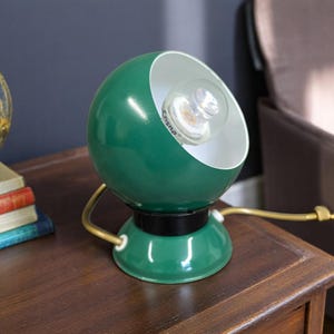 Vintage Green Magnetic Ball Lamp: Benny Frandsen Danish Design