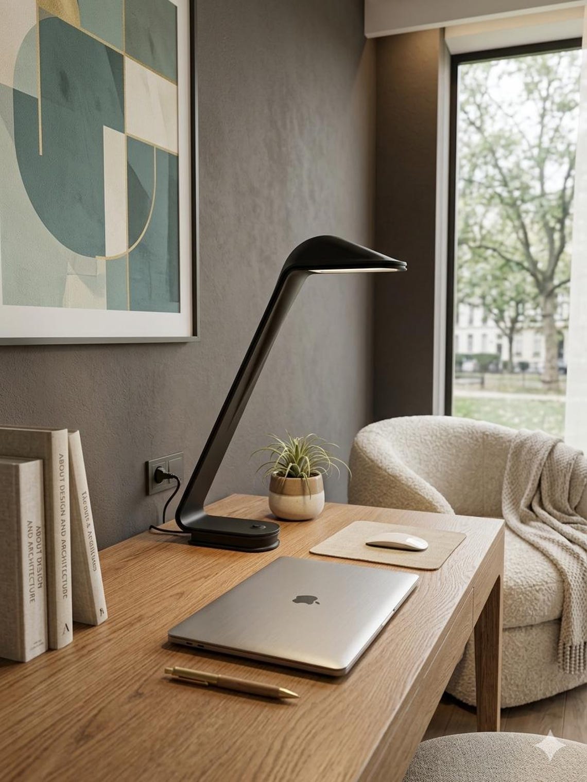 Vintage Louis Poulsen Nyhavn Desk Lamp Alfred Homann Danish Design Black 1987, foto 1 di 5