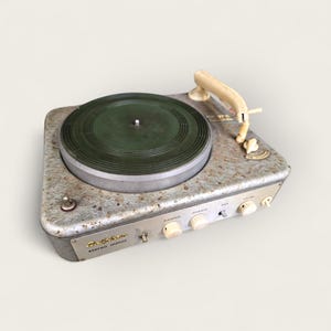 Vintage Delphon GS5 Tube Turntable: Stereo Minor, ECL82/ECC83 Amplifier (For Restoration)
