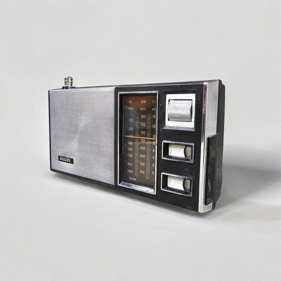 Portable Picnic Kofer Radio PHILIPS 90RL290 Vintage Design 1970