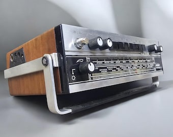 TANDBERG TP41 portable radio teak wood design Norway 1970s vintage retro works