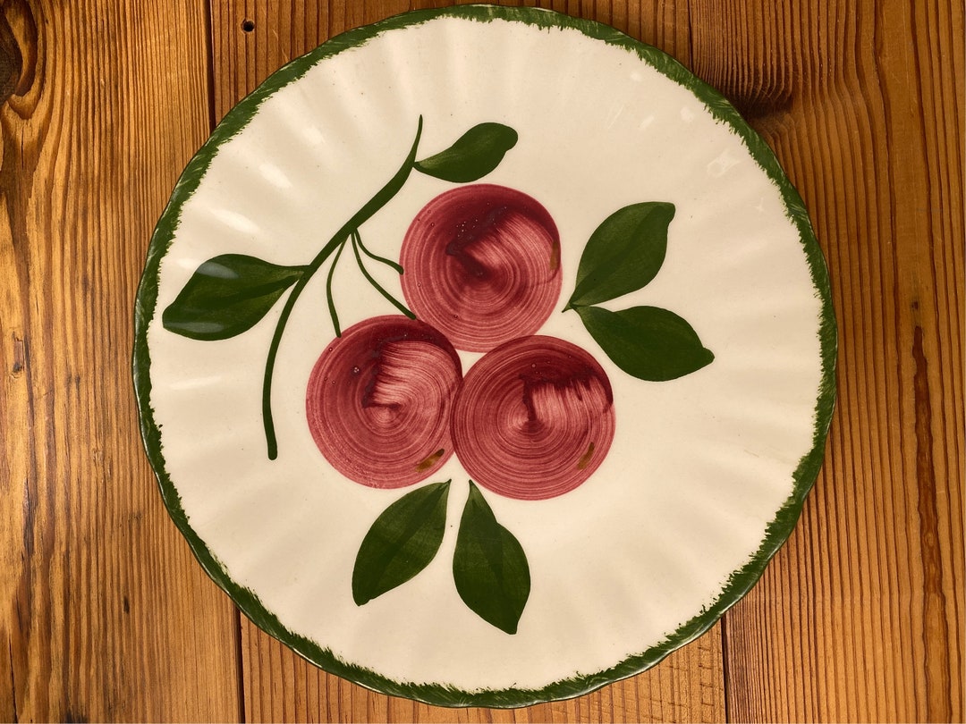 VINTAGE Handpainted Blue Ridge Pottery Colonial Shape Etsy