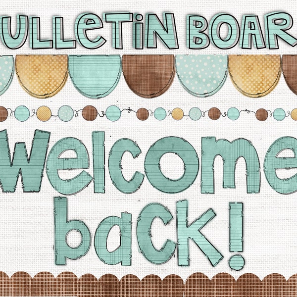 Back to School Bulletin Board Etsy