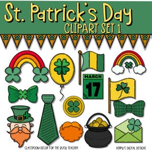 St. Patrick's Day Clipart | Sublimationsdruck | PNG transparenter Hintergrund | Frauen Kinder Sweatshirt Tshirt |