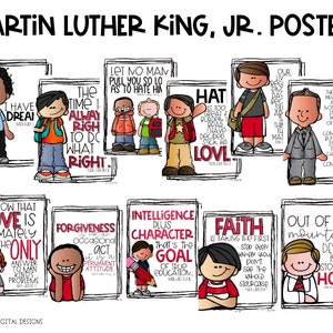 11 Dr. Martin Luther King Jr. Quotes Posters | 8x10 inches