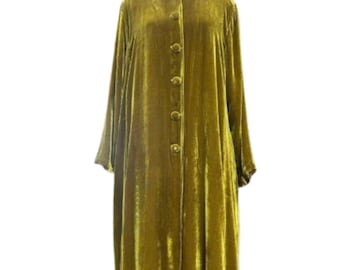 Luxury Silk Velvet Coat  for Women and Men, Handmade in Vietnam, Long Silk Velvet Night Gown/Cardigan/Duster, Custom Colors and Sizes