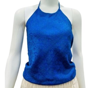 Yem. Áo Yếm in Silk Fabric, Women&#39;s Silk Top with Open Back, Silk Camisole in Various Colors. Sleeveless Summer Silk Top, One Size Fits All.