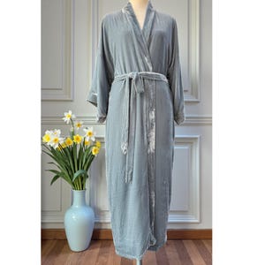 long flowy dressing gown Womens' Bridal Robes Long Ruffled Sleeve Flowy Long Robe High Slit V Neck Chiffon Dresses Wedding Guest Gowns XS_2XL at Amazon Women's Clothing store
