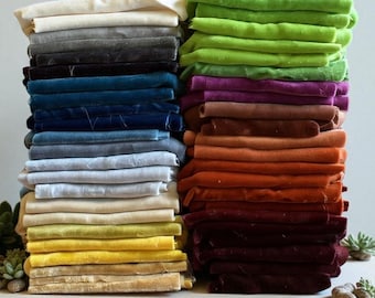 Mulberry Silk Velvet Fabric by the Meter/Custom Length– 45" Width, Luxe Silk Velvet for Sewing, Clothing, Quilting & Decor – Multiple Colors