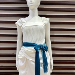 シルクベルベットベルト、80 色以上のロングスキニーベルベットスカーフ、ドレスサッシュ。