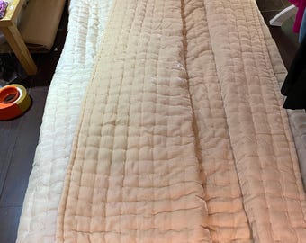 Edredón/manta/edredón/colcha/cubierta de cama/edredón/colcha de terciopelo de seda de lujo, cosido a mano, tamaño individual/completo/queen/king/personalizado.