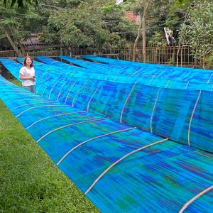 TIE DYED SILK Fabric by Hand, Vietnam Habotai Pure Silk Fabric, 100% Natural Mulberry Silk Fabric by the Yard/Meter