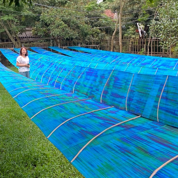 TIE DYED SILK Fabric by Hand, Vietnam Habotai Pure Silk Fabric, 100% Natural Mulberry Silk Fabric by the Yard/Meter