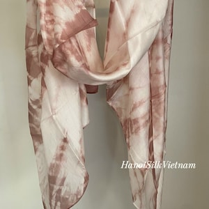 100% Natural Real Silk Shawl, Long and Big Size Made in Vietnam