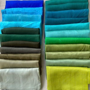 Tela de seda morera de más de 80 colores cortada a medida/metro, tela de seda morera 100 % natural de Vietnam, tela de seda real cortada en una longitud continua.