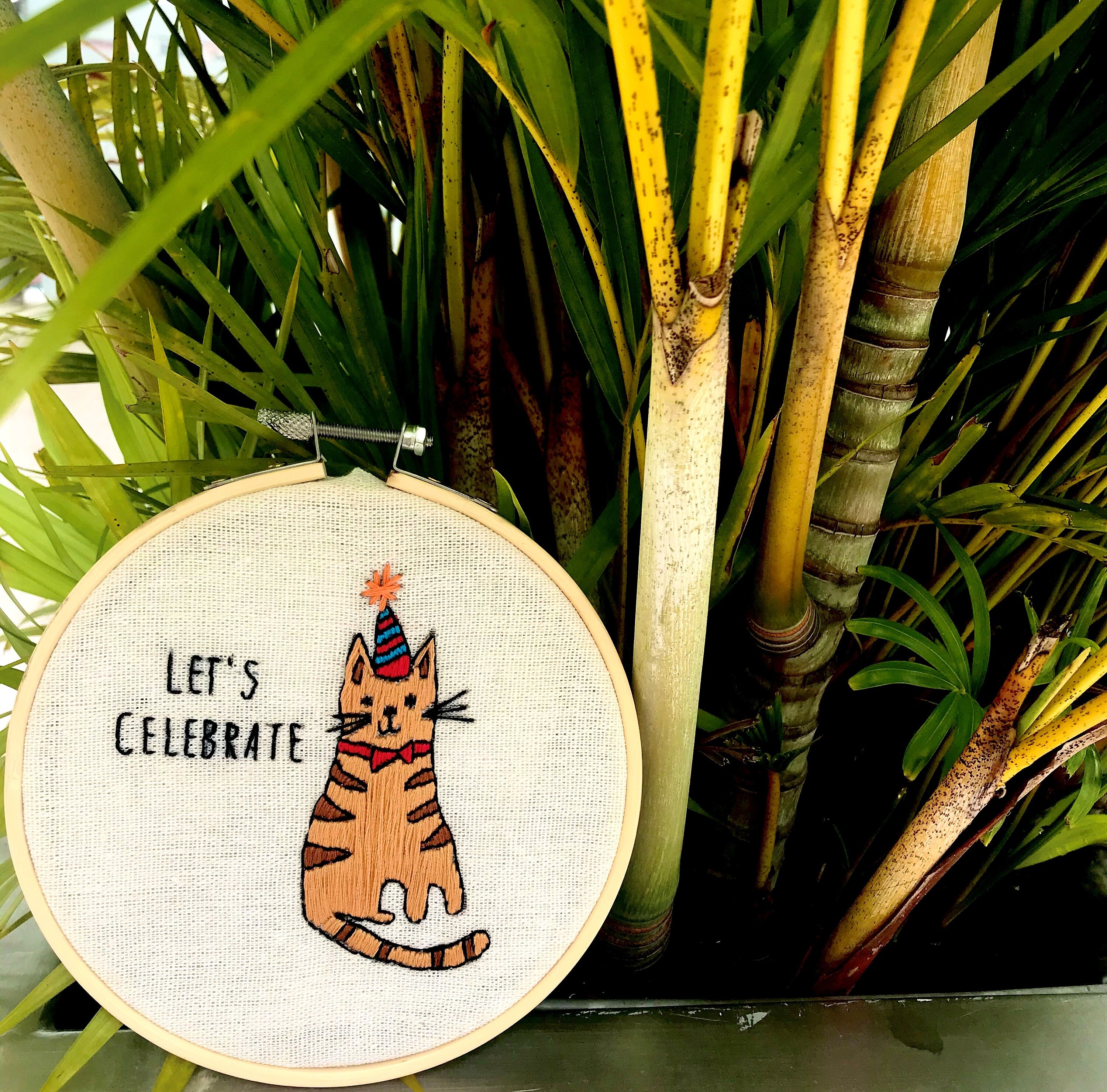 Lets celebrate embroidery nwcvq  beginner embroidery  etsy Lets celebrate embroidery nwcvq  beginner embroidery  etsy