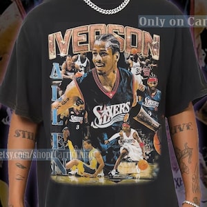 Vintage Allen Iverson The Answer Philadelphia 76ers Shirt, Vintage 90's Graphic tee