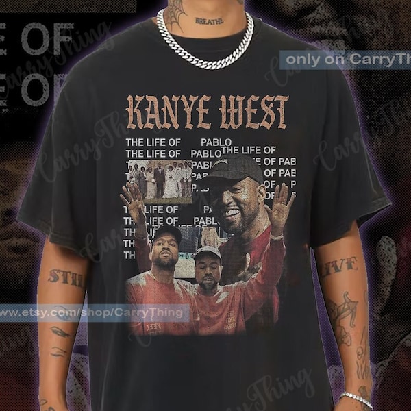 Kanye West Shirt, Vintage Kanye West 90's Graphic tee