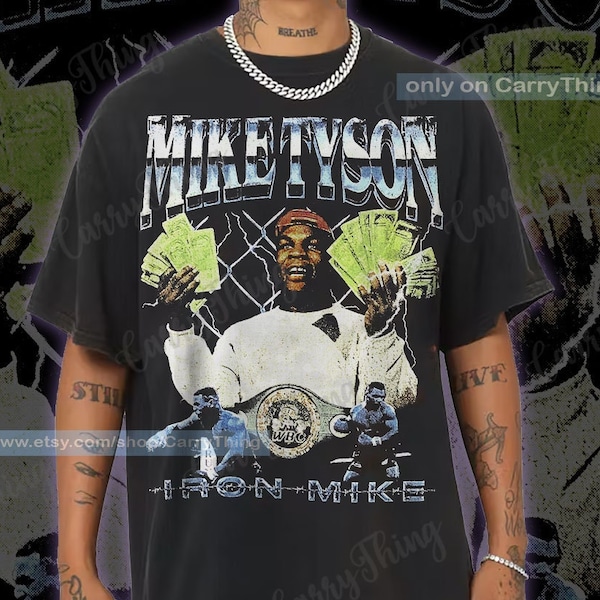 Mike Tyson Retro Inspired T Shirt, Vintage Mike Tyson 90's Graphic tee