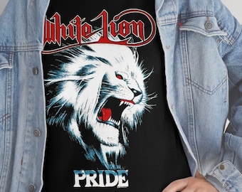 Weißes Lion Pride T-Shirt