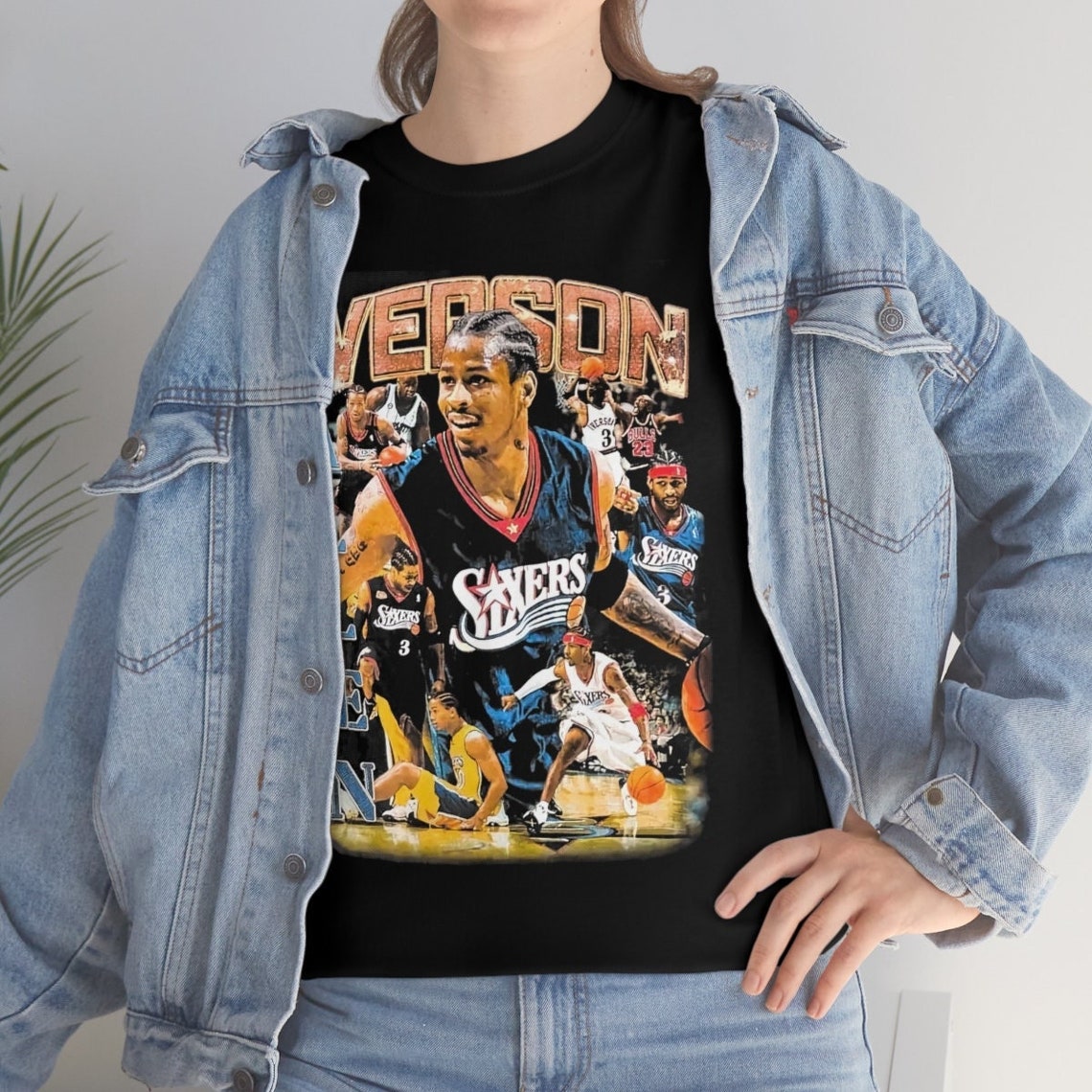 Vintage Allen Iverson the Answer Philadelphia 76ers Shirt - Etsy