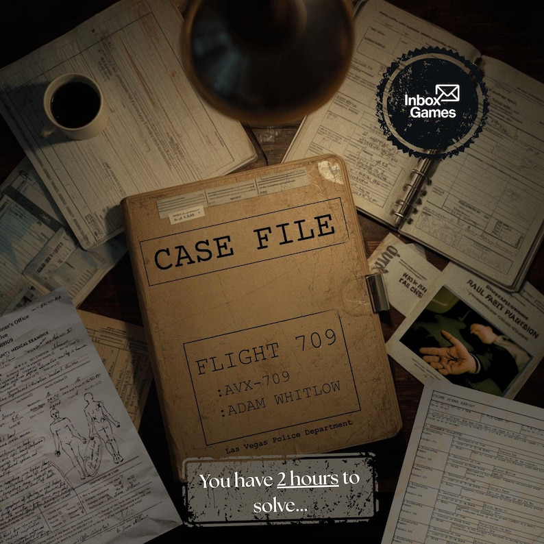 In-flight Death - Murder Mystery Game Night - Detective True Crime ...