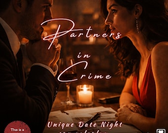 Partner nel crimine - Idea per una serata di giochi di coppia - Cena di gioco di ruolo / Mistero di omicidio per San Valentino