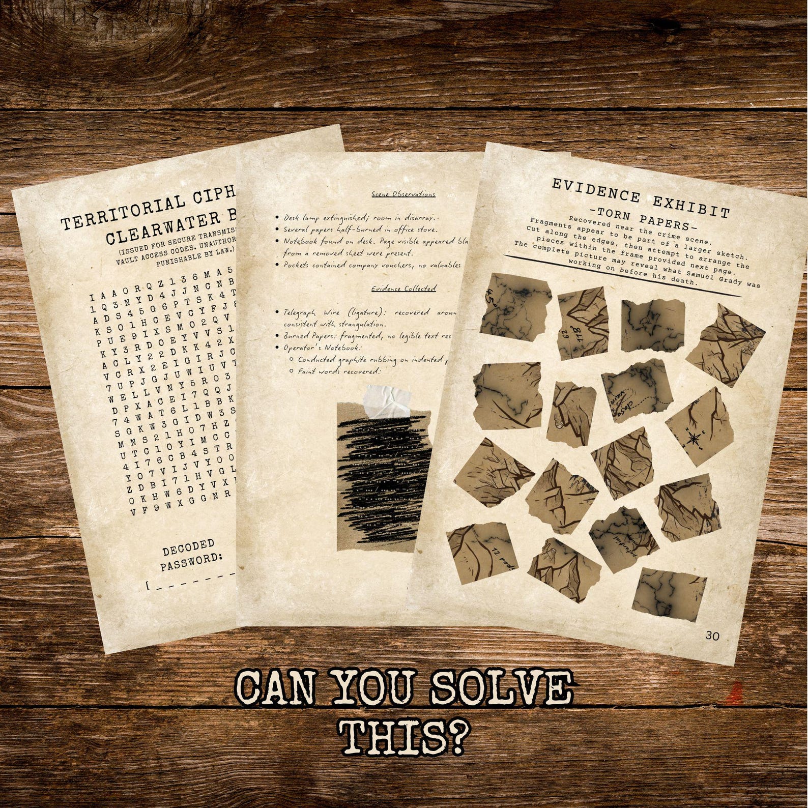 Murder Mystery Game Night - Old West Detective Investigation - True ...