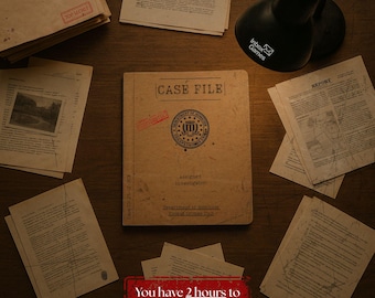 Gioco di mistero di omicidio / Notte mortale / Investigazione investigativa di veri crimini / Puzzle di Natale (PDF)