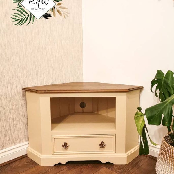 Corner Tv Unit Oak Etsy UK