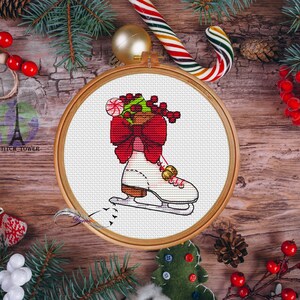 Cross stitch pattern &quot;Bauble 54&quot;, Instant Download PDF, printable PDF pattern, Needlepoint, Counted embroidery, Digital pattern PDF