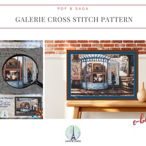 Galerie de la Musique Cross Stitch Pattern: Paint Design (PDF & SAGA)