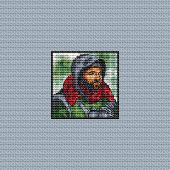 Cross Stitch Pattern Metro 2033 Motifs Design 5, Xstitch Chart.