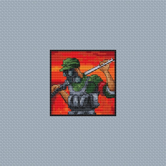 Cross Stitch Pattern Metro 2033 Motifs Design 3, Xstitch Chart.