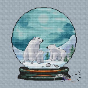 Christmas cross stitch pattern, Christmas crystal ball 12, glass ball cross-stitch pattern, Instant Download PDF, Christmas Tree decoration