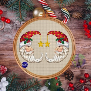 Christmas cross stitch pattern, Bauble 146, crosstitch design, small cross stitch pattern, Christmas pattern PDF