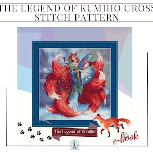 The Legend of Kumiho kruissteekpatroon, borduursteekpatroon, kruissteekdiagram, geteld kruissteekpatroon in PDF-formaat