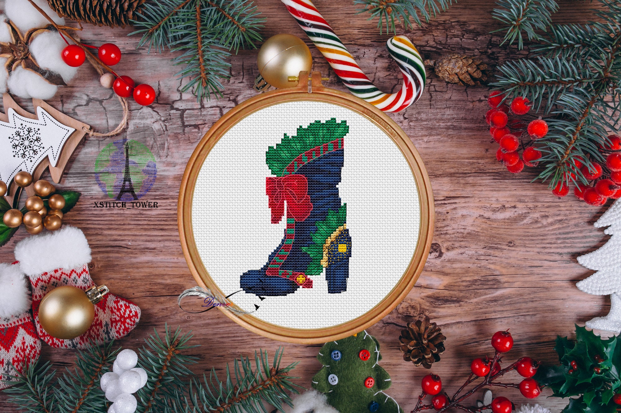 Christmas xstitch - Etsy 日本