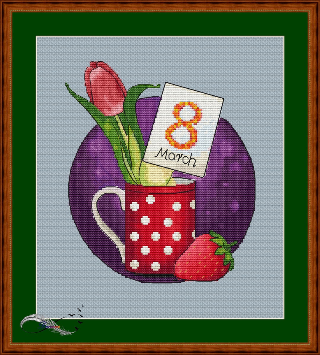 Cross Stitch Pattern, Flower Cross Stitch Pattern, Cross Stitch Chart