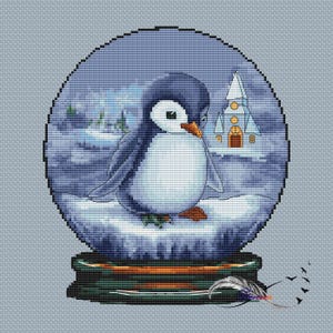 Christmas cross stitch pattern, Christmas crystal ball 3, glass ball cross-stitch pattern, Instant Download PDF, Christmas Tree decoration